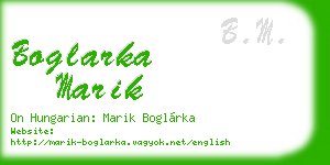 boglarka marik business card