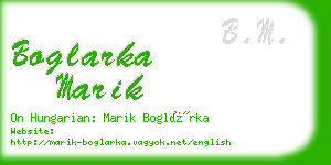 boglarka marik business card